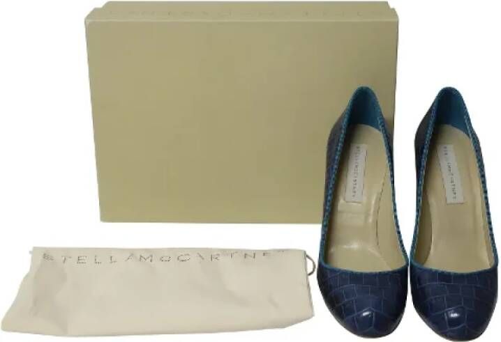 Stella McCartney Pre-owned Leather heels Blue Dames