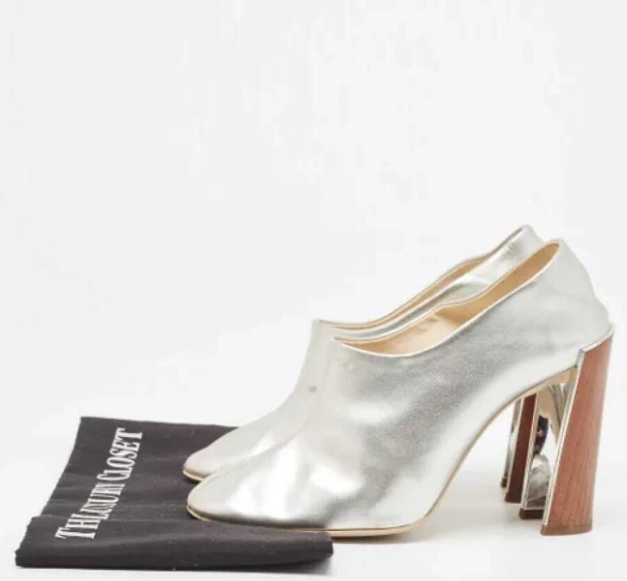 Stella McCartney Pre-owned Leather heels Gray Dames