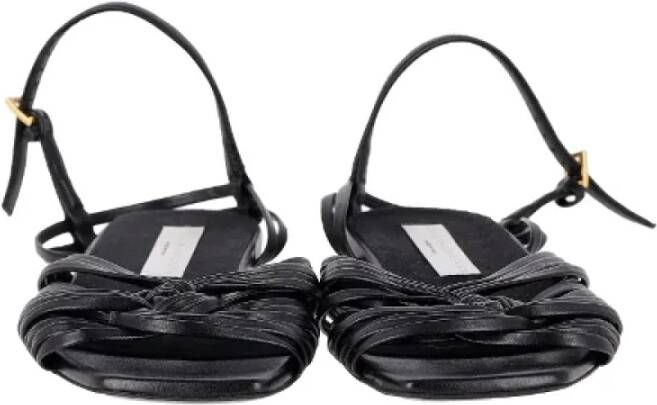 Stella McCartney Pre-owned Leather sandals Black Dames