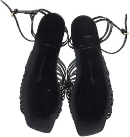 Stella McCartney Pre-owned Leather sandals Black Dames