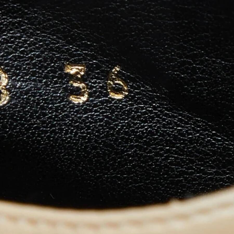 Stella McCartney Pre-owned Leather sneakers Beige Dames