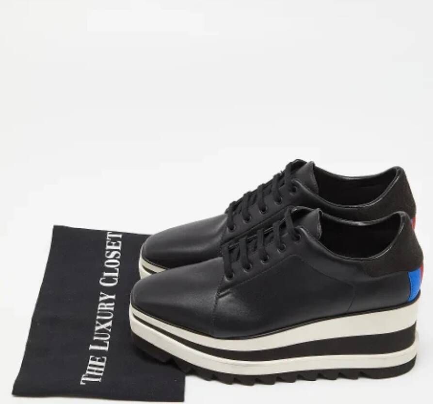 Stella McCartney Pre-owned Leather sneakers Black Dames