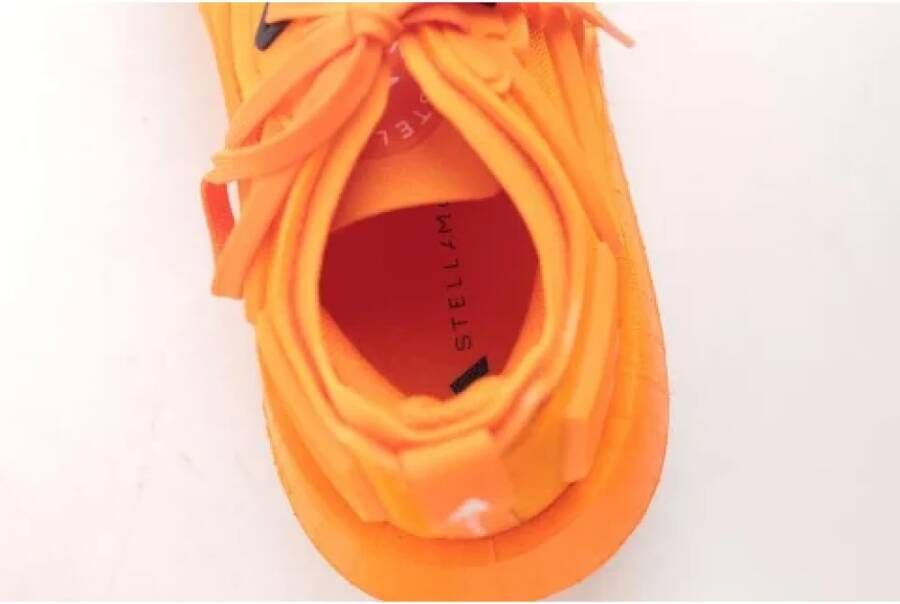 Stella McCartney Pre-owned Leather sneakers Orange Dames