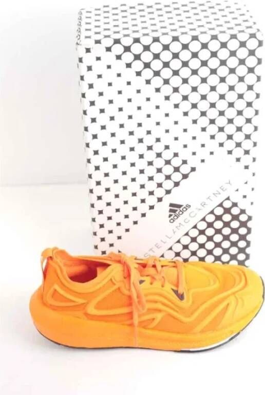 Stella McCartney Pre-owned Leather sneakers Orange Dames