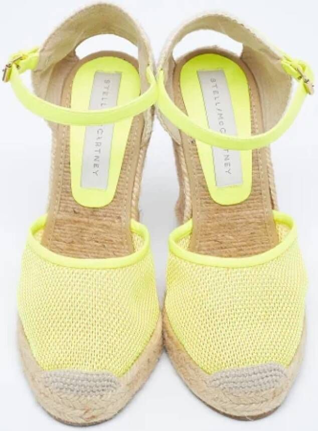 Stella McCartney Pre-owned Mesh heels Yellow Dames