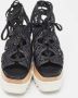 Stella McCartney Pre-owned Raffia sandals Black Dames - Thumbnail 3