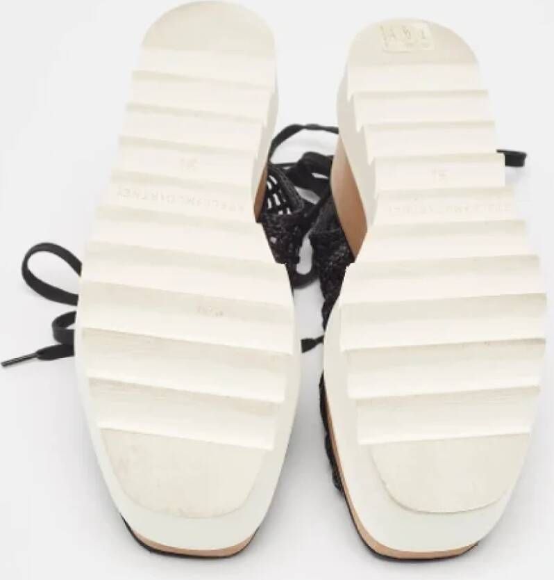 Stella McCartney Pre-owned Raffia sandals Black Dames
