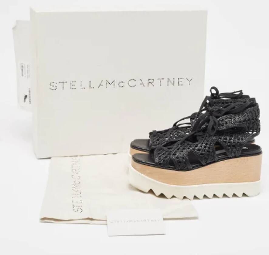 Stella McCartney Pre-owned Raffia sandals Black Dames