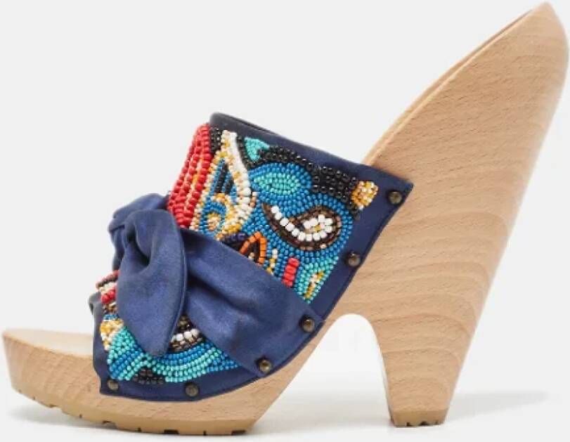 Stella McCartney Pre-owned Satin sandals Multicolor Dames
