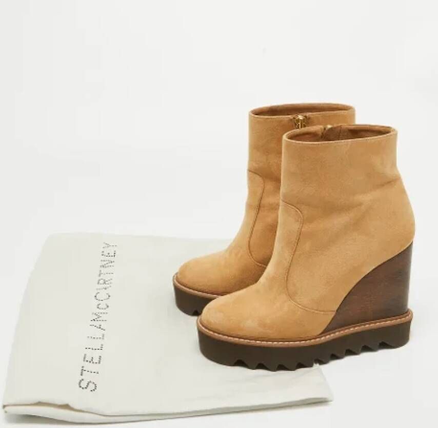 Stella McCartney Pre-owned Suede boots Brown Dames