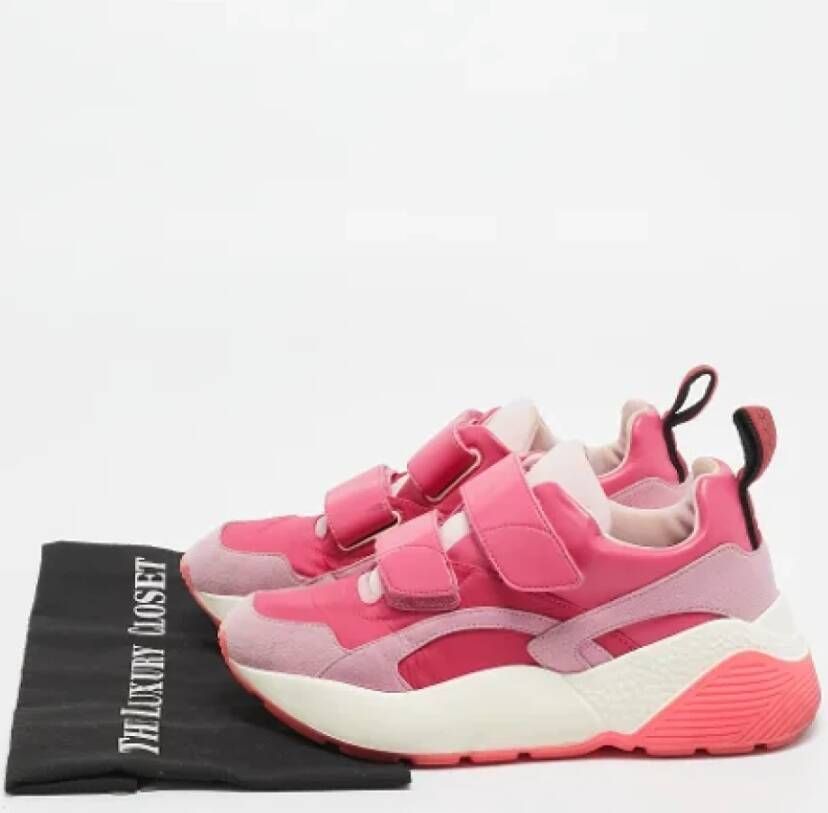 Stella McCartney Pre-owned Suede sneakers Pink Dames
