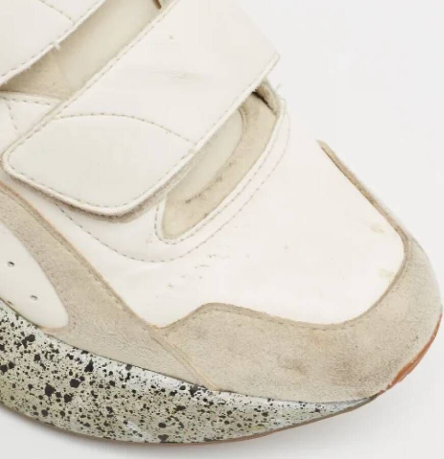 Stella McCartney Pre-owned Suede sneakers White Dames