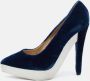 Stella McCartney Pre-owned Velvet heels Blue Dames - Thumbnail 2