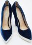 Stella McCartney Pre-owned Velvet heels Blue Dames - Thumbnail 4