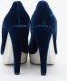 Stella McCartney Pre-owned Velvet heels Blue Dames - Thumbnail 5