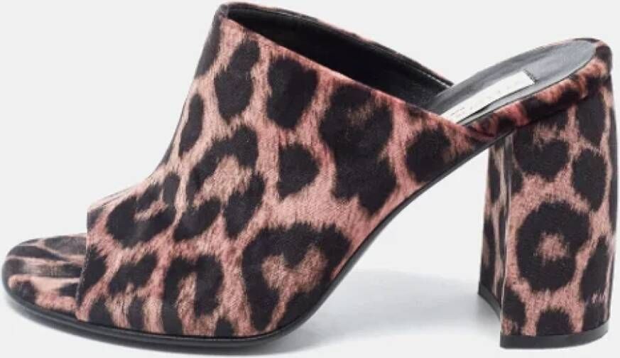 Stella McCartney Pre-owned Velvet sandals Brown Dames