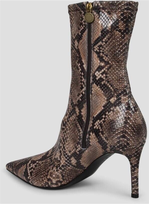 Stella McCartney Python Print Enkellaarsjes met Hak