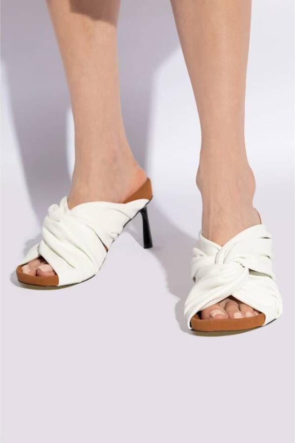 Stella Mccartney Sandalettes met hak White Dames