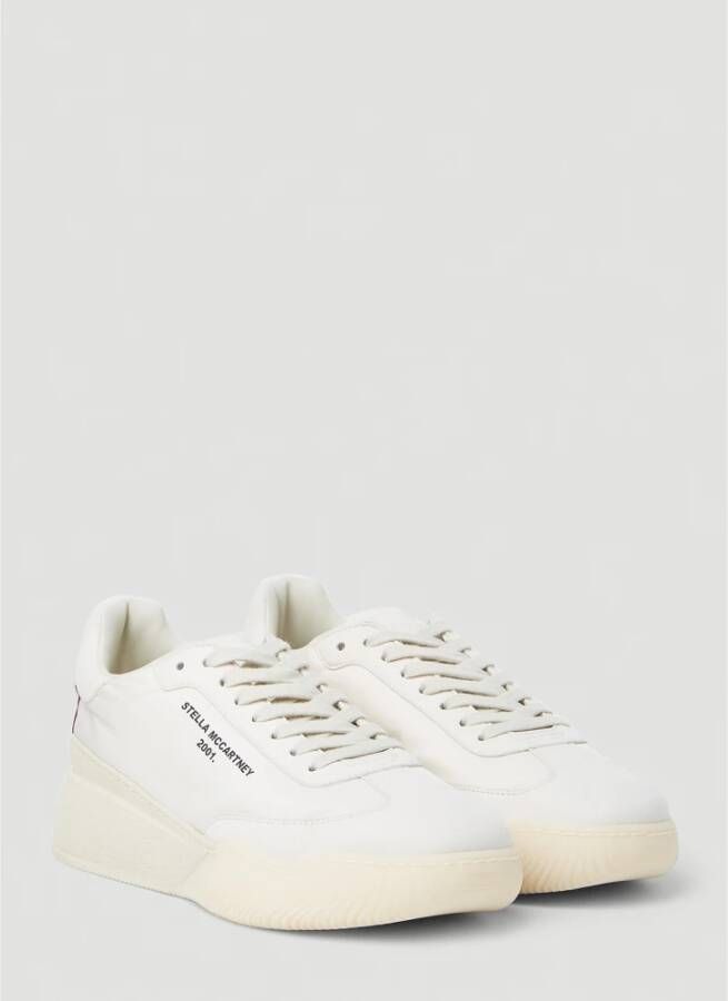 Stella Mccartney Sneakers met dikke zool en veters Wit Dames