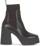Stella Mccartney Bruine Enkellaarzen met Gestructureerde Sleehak Brown Dames - Thumbnail 8