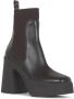 Stella Mccartney Bruine Enkellaarzen met Gestructureerde Sleehak Brown Dames - Thumbnail 9
