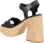 Stella Mccartney Zwarte Sporty Mat Hoge Hak Sandalen Black Dames - Thumbnail 3