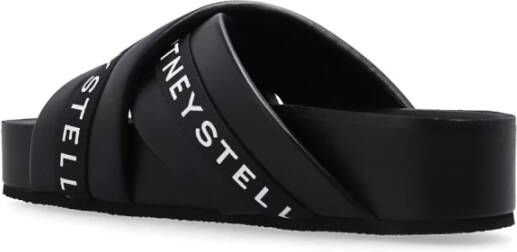 Stella Mccartney Teenslippers Sliders Zwart Dames