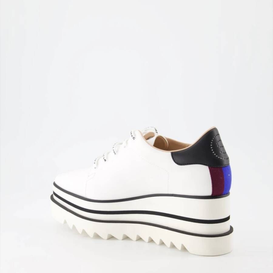 Stella Mccartney Vierkante Neus Veterschoenen White Dames