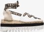 Stella Mccartney Witte Canvas Platform Espadrilles White Dames - Thumbnail 4