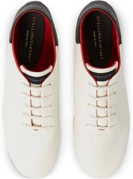 Stella McCartney Witte Veterschoenen met Plateauzool