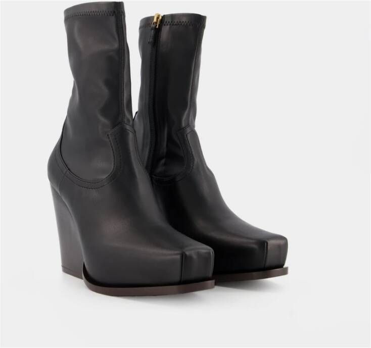 Stella Mccartney Zwarte Cowboy Laarzen van Synthetisch Leer Black Dames