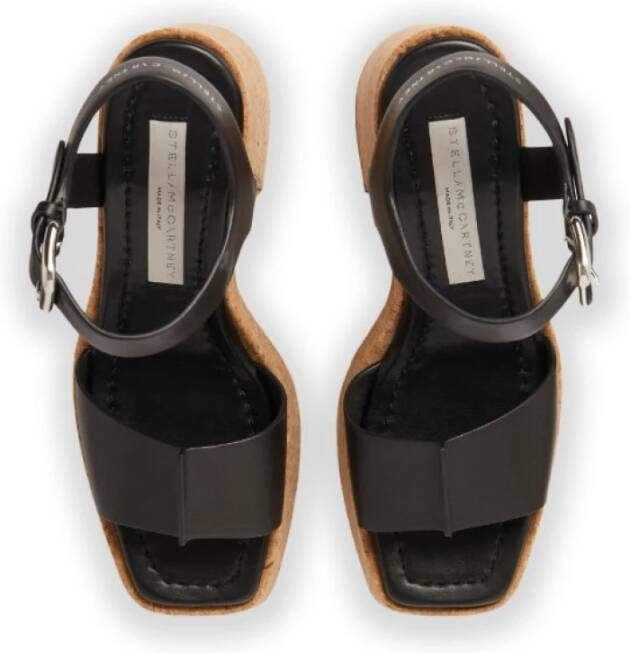 Stella McCartney Zwarte Flatform Sandalen
