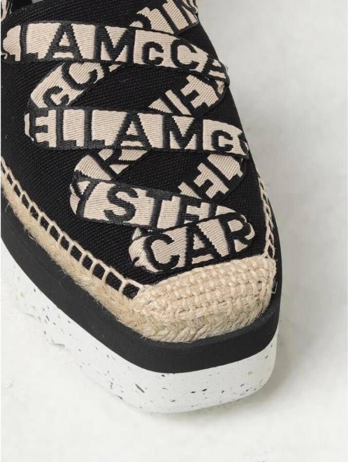 Stella McCartney Zwarte Lace-Up Espadrilles