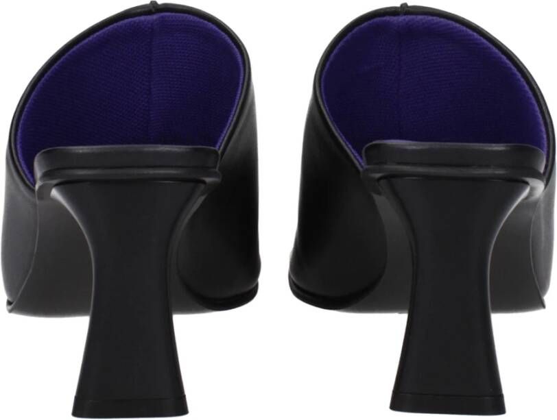 Stella McCartney Zwarte leren sandaal Eco hakken