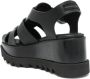 Stella Mccartney Sandalen Black Wedge Sandals With Adjustable Ankle Strap in zwart - Thumbnail 9