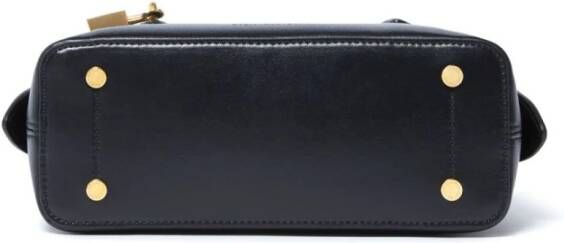 Stella McCartney Zwarte Schoudertas met Hangslot Detail