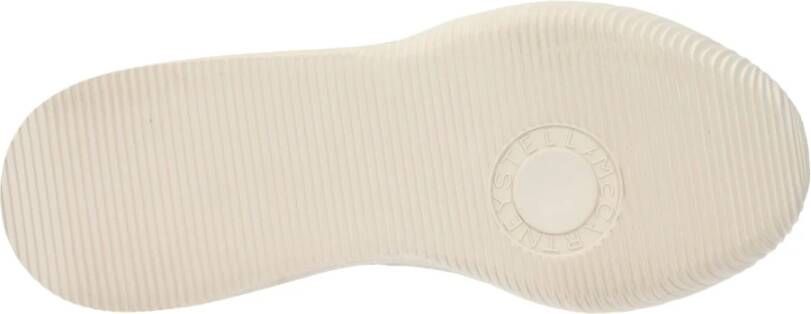 Stella McCartney Zwarte stoffen sneakers met logo