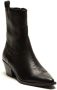 Steve Madden Zwarte leren enkellaarzen Kendal Black Dames - Thumbnail 2