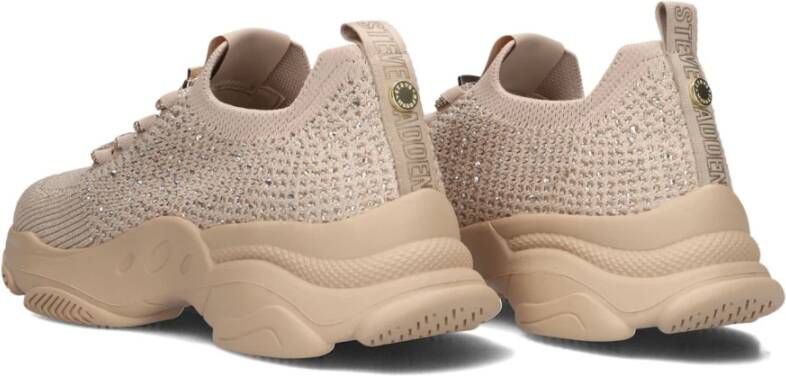 Steve Madden Beige Glitter Sneakers voor Dames Beige Dames