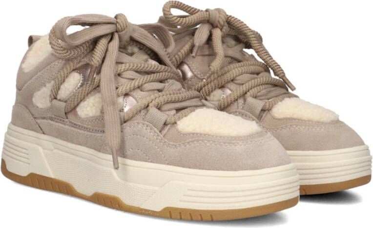 Steve Madden Beige Lage Sneakers met Plateauzool
