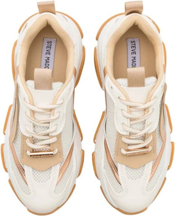 Steve Madden Bronzen Chunky Sneakers Kokosmelk