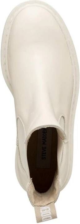 Steve Madden Veerly Boots Bone Suède en Leren Enkellaarzen Beige Dames