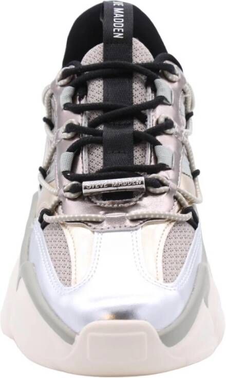 Steve Madden Falori Stijlvolle Sneaker voor Mannen en Vrouwen Gray Dames