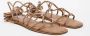 Steve Madden Geometrische Bruine Leren Sandalen Brown Dames - Thumbnail 4