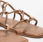 Steve Madden Geometrische Bruine Leren Sandalen Brown Dames - Thumbnail 3