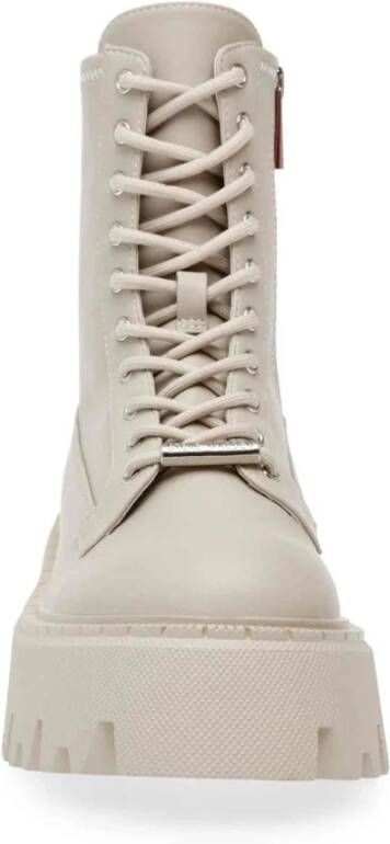 Steve Madden Gevechtslaarzen Over-Ride White Dames