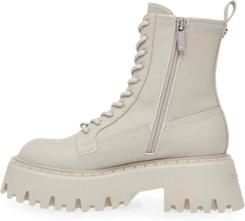 Steve Madden Gevechtslaarzen Over-Ride White Dames