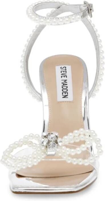 Steve Madden Glamour Zilveren Sandalen Gray Dames