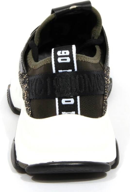 Steve Madden Glitter leren schoenen in olijfgroen