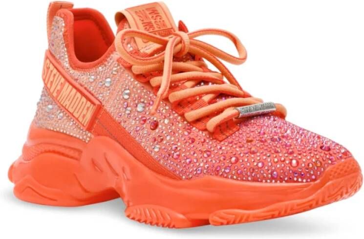 Steve Madden Glitter Perzik Koraal Sneakers Mistica Multicolor Dames